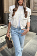 Trixiedress Button Up Pocketed Cropped Bomber Jacket