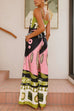 Trixiedress Tie Front Cut Out Wide Leg Printed Cami Jumpsuit
