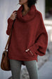 Trixiedress Cowl Neck Batwing Sleeves Loose Sweater