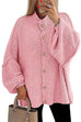 Trixiedress Button Up Balloon Sleeves Sweater Cardigan