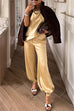 Trixiedress Casual High Rise Satin Balloon Pants