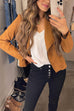 Trixiedress Zip Up Pocketed Faux Suede Moto Jacket(in 7 Colors)