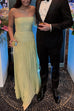 Trixiedress Strapless Tube Patchwork Pleated Maxi Dress