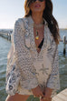 Trixiedress Collared V Neck Shirt and Side Slit Shorts Vitamin Sea Print Set
