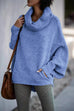 Trixiedress Cowl Neck Batwing Sleeves Loose Sweater