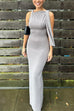 Trixiedress Sleeveless Tie Knot Bodycon Maxi Dress