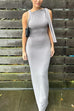 Trixiedress Sleeveless Tie Knot Bodycon Maxi Dress