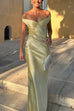Trixiedress Off Shoulder Backless Cut Out Satin Maxi Dress