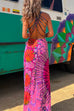 Trixiedress Criss Cross Backless Tie Dye Maxi Cami Dress