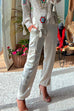Trixiedress Solid Satin Cargo Pants with Pockets