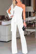Trixiedress Cold One Shoulder Jumpsuit(7 Colors)