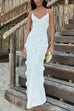 Trixiedress Open Back Flowers Applique Knitting Maxi Vacation Dress