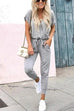 Trixiedress Wrap V Neck Jumpsuit with Pockets