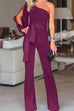 Trixiedress Cold One Shoulder Jumpsuit(7 Colors)