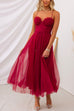 Trixiedress Open Back Waisted Swing Maxi Cami Tulle Dress