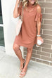 Trixiedress Cold Shoulder Cute Short Sleeve Dress