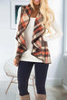 Trixiedress Lush Sleeveless Plaid Jacket Vest with Pockets