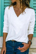Trixiedress Basic Lily V-neck Long Sleeve Tops