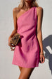 Trixiedress One Shoulder Sleeveless Mini Dress