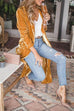 Trixiedress Paula Long Sleeve Velvet Long Coat