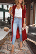 Trixiedress Paula Long Sleeve Velvet Long Coat