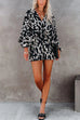 Trixiedress V Neck Batwing Sleeve Print Romper