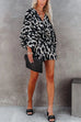 Trixiedress V Neck Batwing Sleeve Print Romper