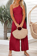 Trixiedress One Shoulder Sleeveless Wide Leg Jumpsuit