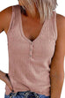 Trixiedress Carrie V Neck Buttons Sleeveless Top