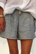 Trixiedress Drawstring Waist Striped Shorts(in 4 Colors)