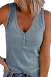 Trixiedress Carrie V Neck Buttons Sleeveless Top