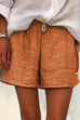 Trixiedress Drawstring Waist Striped Shorts(in 4 Colors)