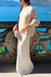 Trixiedress Crewneck Drop Shoulder Loose Fit Solid Sweater