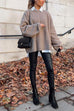 Trixiedress Crewneck Drop Shoulder Solid Loose Fit Sweater