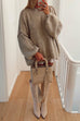 Trixiedress Drop Shoulder Plain Casual Pullover Sweater