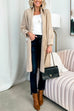 Fall Open Front Ribbed Knit Midi Sweater Cardigan