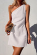 Trixiedress One Shoulder Sleeveless Mini Dress