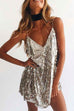 Trixiedress V Neck Sequin Cami Mini Party Dress