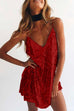 Trixiedress V Neck Sequin Cami Mini Party Dress