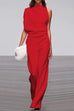 Trixiedress Chicest One Shoulder Wide Leg Jumpsuit
