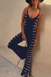 Trixiedress Lace-Up Tie Dye Cami Jumpsuit