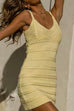 Trixiedress V Neck Cable Knit Bodycon Mini Cami Dress