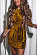 Trixiedress NYE Long Sleeves Velvet Dress(in 4 Colors)