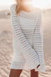 Trixiedress Backless Hollow Out Knitting Cover Up Dress
