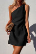 Trixiedress One Shoulder Sleeveless Mini Dress