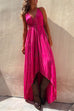 Trixiedress V Neck High Low Hem Tie Dye Maxi Cami Dress