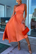 Trixiedress One Shoulder Cut Out Waist Irregular Pleated Party Dress