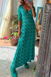 Trixiedress Scoop Neck 3/4 Sleeve Maxi Floral Dress
