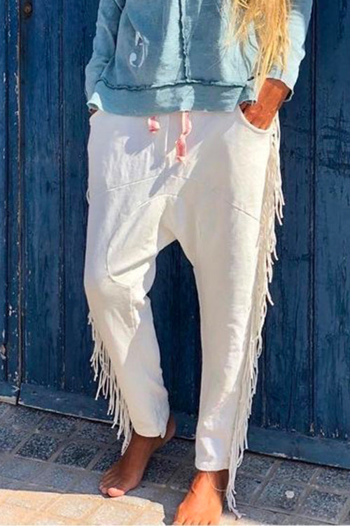 Trixiedress Tassel Fringes Harem Pants