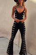 Trixiedress Lace-Up Tie Dye Cami Jumpsuit